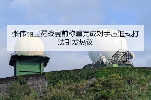 张伟丽卫冕战赛前称重完成对手压迫式打法引发热议